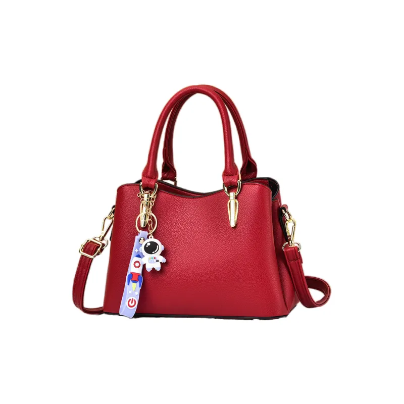 Weymond PU Handbag Regular Women's Black/Khaki/Earth Yellow/Pink/Green/Ecru/Red-6