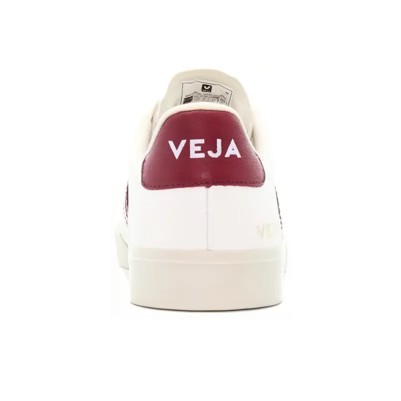 VEJA Campo Leather Lace Up 'White Marsala'-4