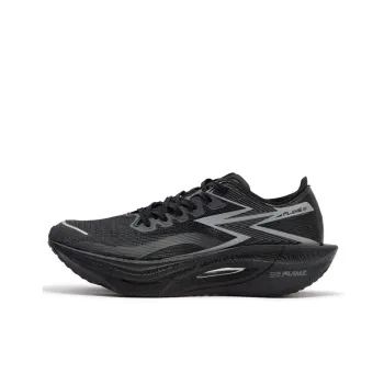 361° Fly Burn 3 Cushioned Wear Resistant Breathable Low Top Running Shoes Unisex Obsidian Black