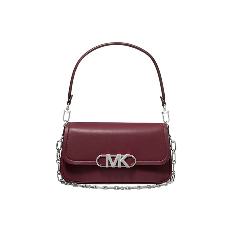 MICHAEL KORS PARKER Leather Handbag, Shoulder Bag Medium Size Women's Fuchsia-0