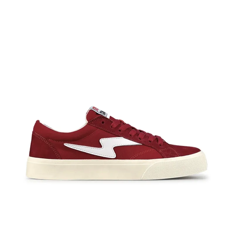 LuzaoT SUPER DRAG Abrasion Resistant Low Top Canvas Shoes Unisex Burgundy-1