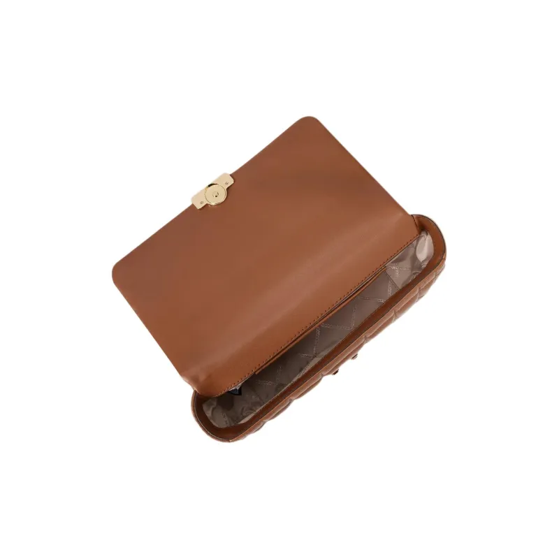 MICHAEL KORS Sheepskin Crossbody Bag, Shoulder Bag Large Size Women's Leather Brown-2