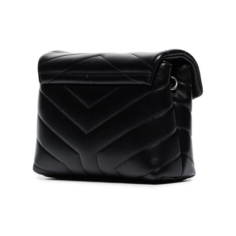 SAINT LAURENT Leather Crossbody Bags Shoulder Bags Women's Black-3