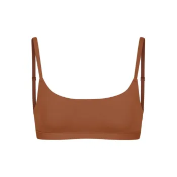 SKIMS FITS EVERYBODY SCOOP BRALETTE Bra Women's BRONZE/Bronze