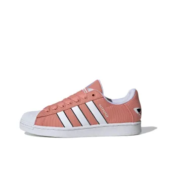 Adidas Originals Superstar Slip Resistant Cushioning And Breathable Low Top Skateboard Shoes Unisex Pink White Black