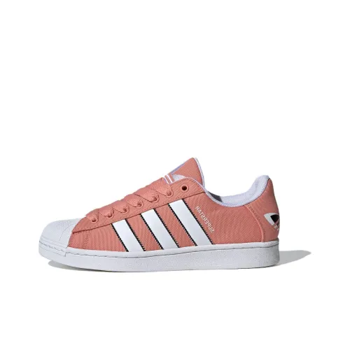 Adidas Originals Superstar Slip Resistant Cushioning And Breathable Low Top Skateboard Shoes Unisex Pink White Black