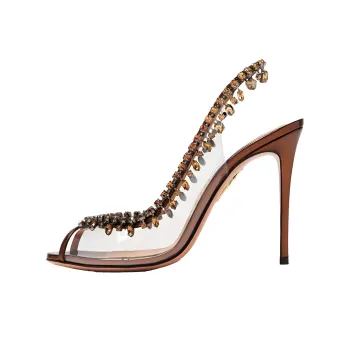 AQUAZZURA Temptation 105mm Crystal-embellished Sandals