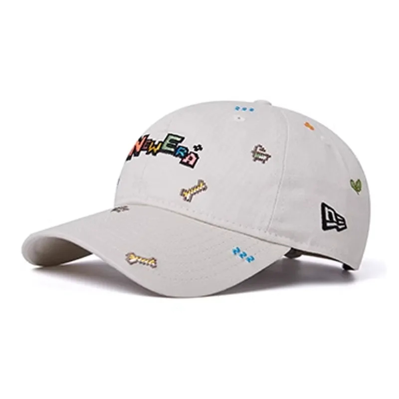 New Era Cotton Baseball Caps Unisex White-0