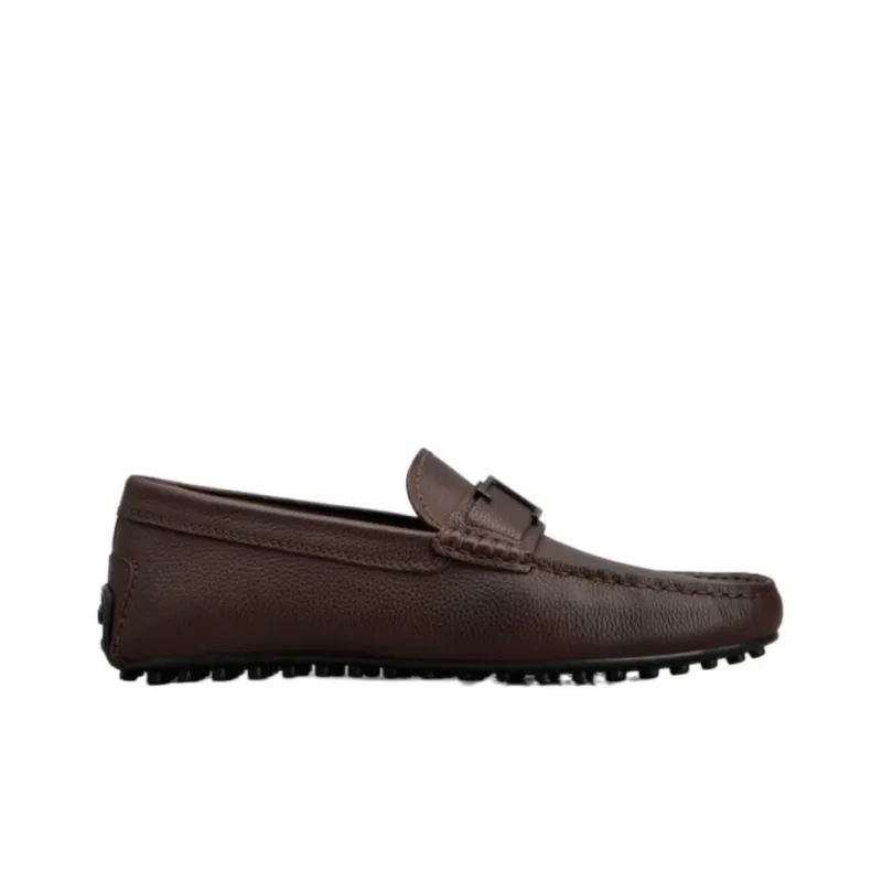 TOD'S City Gommino Beanie Shoes Men's Brown-1