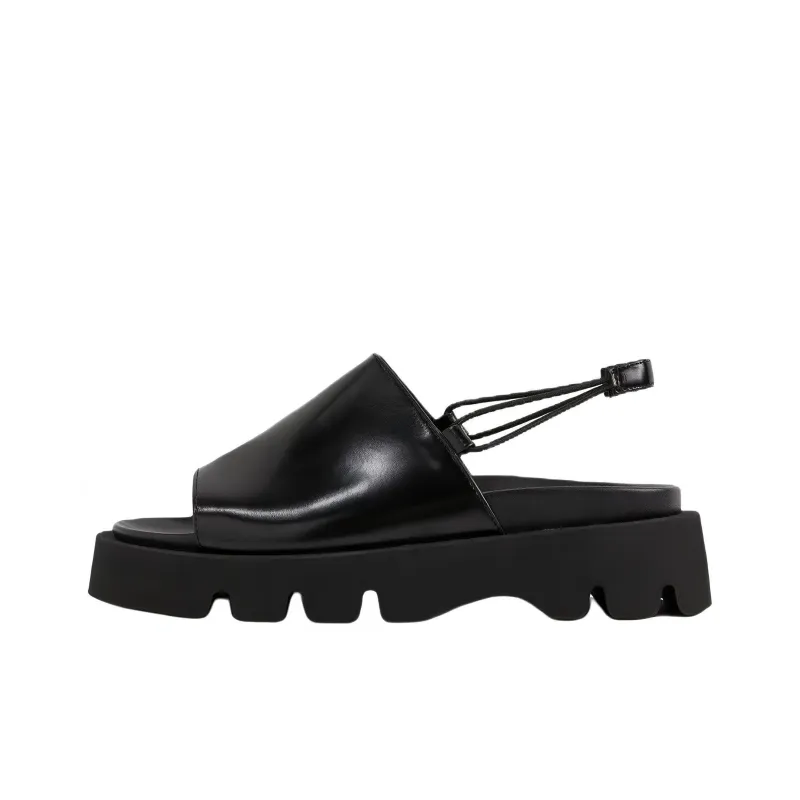 MIISTA Strap Sandals 4cm Women's Black-0