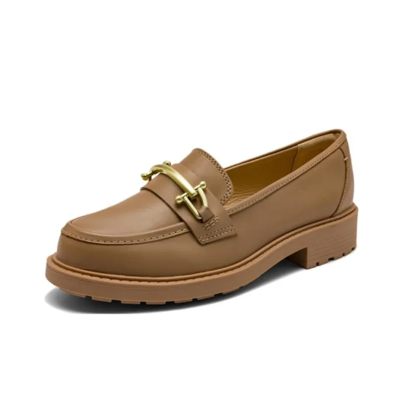 Clarks Aureli Series Loafers 3cm Women's Flesh Pink-1