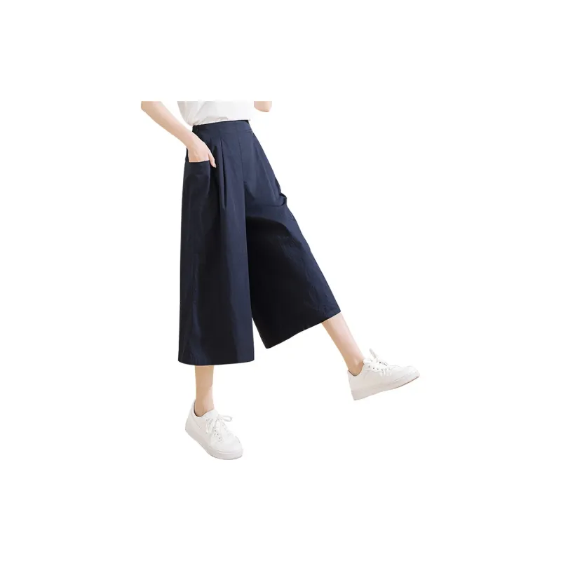 Cypress House Casual Pants Women's Navy Blue-1
