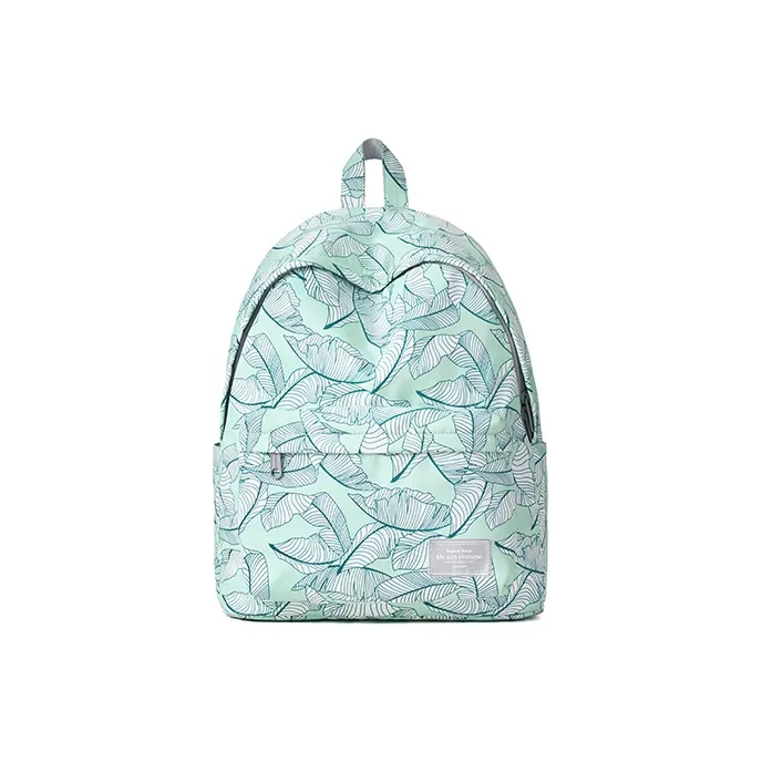 MR.ACE HOMME Polyester Backpack For Middle And High School Students Casual Travel Backpack Unisex Turquoise Green-0