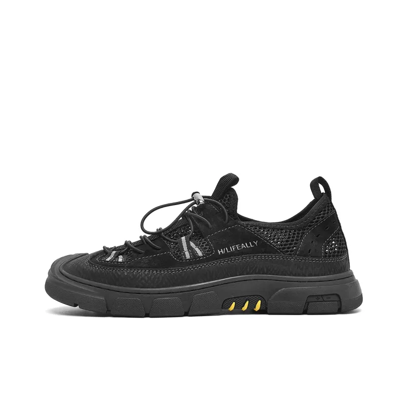 HLA Casual Shoes Men Low Top Sand/Black-0