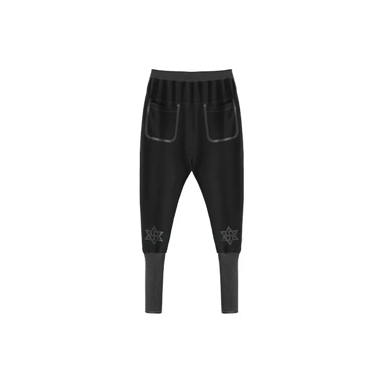 NORVINCY Mecha 3D Effect Magnetic Snap Pocket Knitted Sweatpants Men's-1
