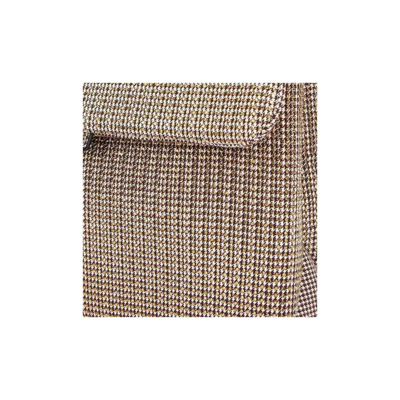 Kurt Geiger London Houndstooth Fabric Shoulder Bag Crossbody Bag Women's Beige-4