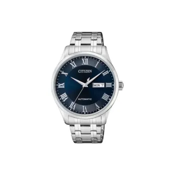 CITIZEN Mechanical Movement Stainless Steel Strap Watch 41.4mm Men's Watches Blue Dial NH8360 80LB