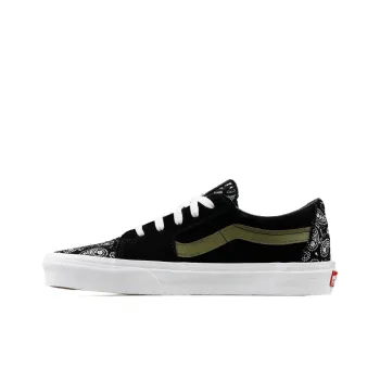 Vans Sk8 Low Paisley Suede Black Green