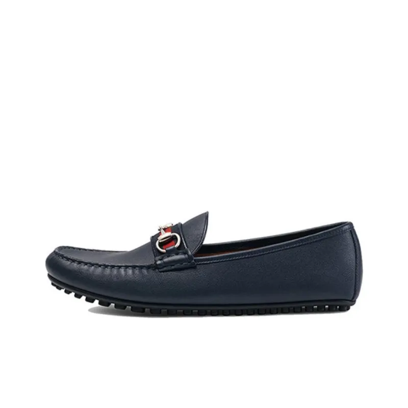 GUCCI Loafer 'Web Leather' Men's-0