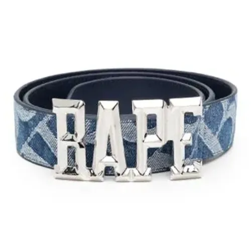 A BATHING APE Denim Monogram Belt
