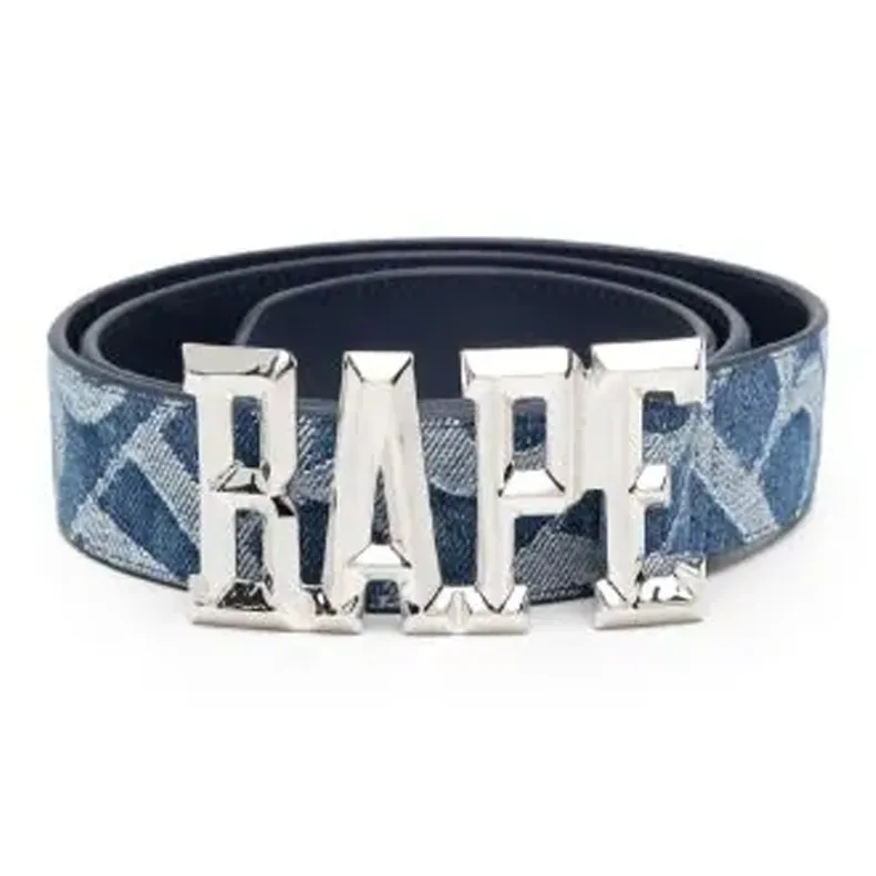 Bape Denim Monogram Belt-0