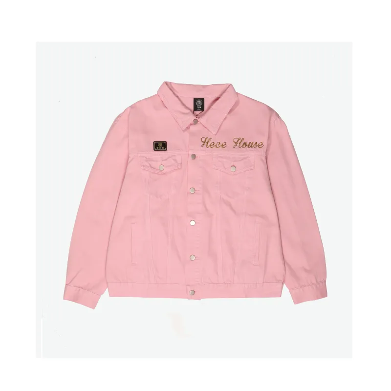 TCH Denim Jackets Unisex Pink-1