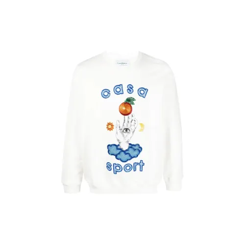 CASABLANCA Sweatshirts Men White