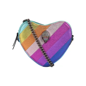 Kurt Geiger London Cow Leather Heart Shaped Bag, Shoulder Bag, Crossbody Bag Women's Multicolor