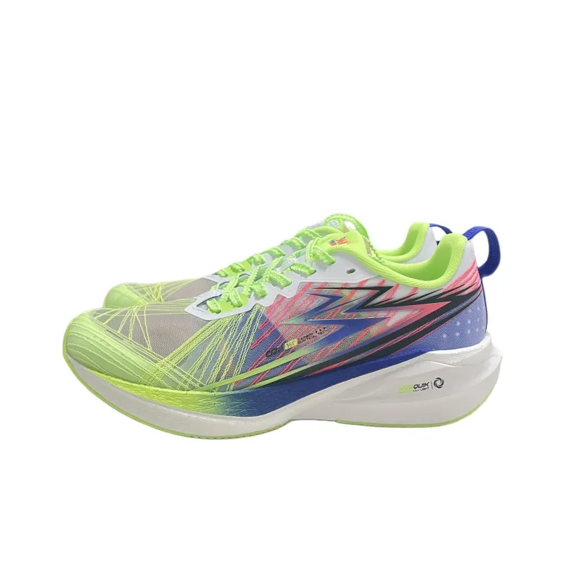 361° Cushioning And Breathable Low Top Training Running Shoes Men's Green Purple Gray-1