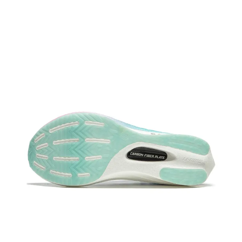 LiNing Feidian 4 Elite Anti Slip And Wear Resistant Breathable Low Top Casual Running Shoes Unisex Purple Ice Cyan-6