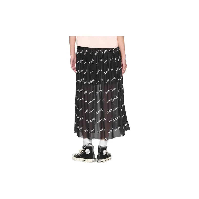 ONIARAI Casual Long Skirts Women's Black-1