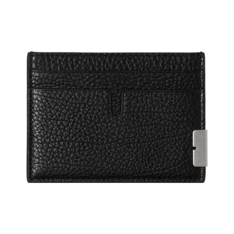 Burberry Calfskin Card Holder Men's Black-1