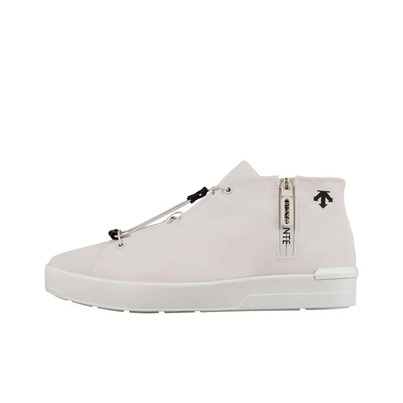 DESCENTE Wayser CE MID 24.1 Cushioning, Wear Resistant Mid Top Skateboard Shoes Unisex White-0