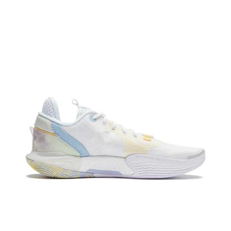 LINING All City 12 Basketball Shoes Men Low Top Standard White-1