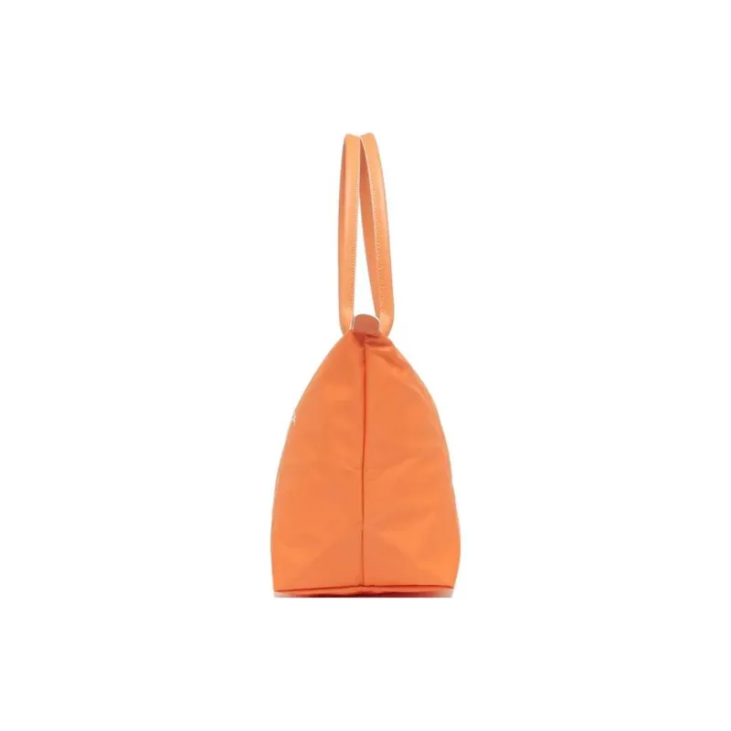LONGCHAMP Polyamide Canvas With Cow Leather Canvas Bag, Dumpling Bag, One Shoulder Handbag Tubas Women's Orange-3