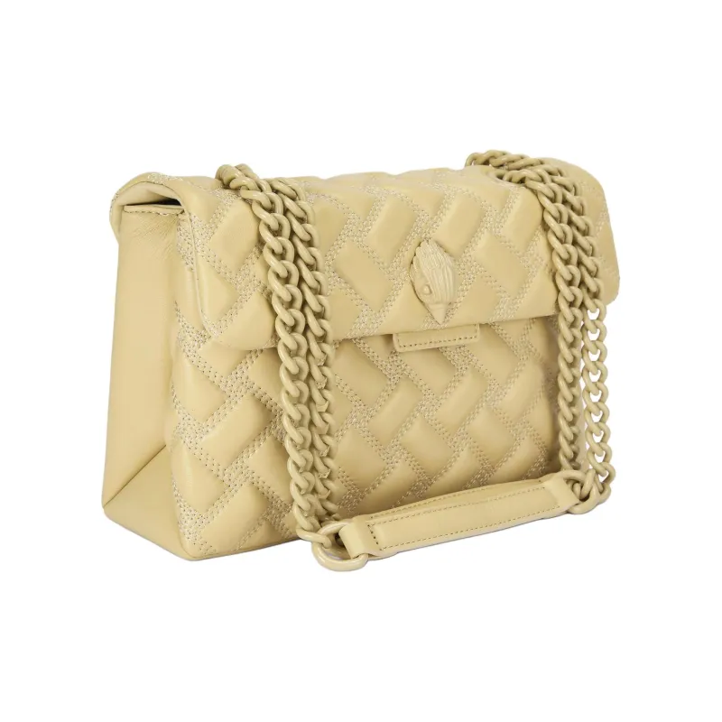 Kurt Geiger London Lambskin Shoulder Bag, Crossbody Bag Women's Cream-1