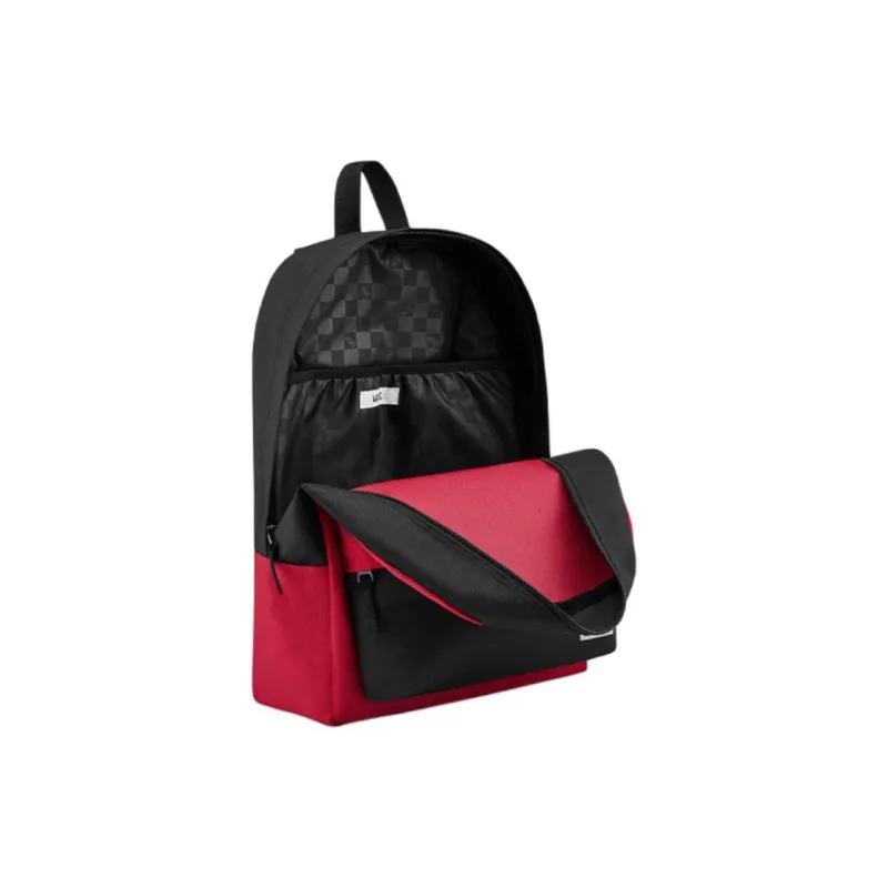 Vans Polyester Backpack Regular Unisex Red Black-2