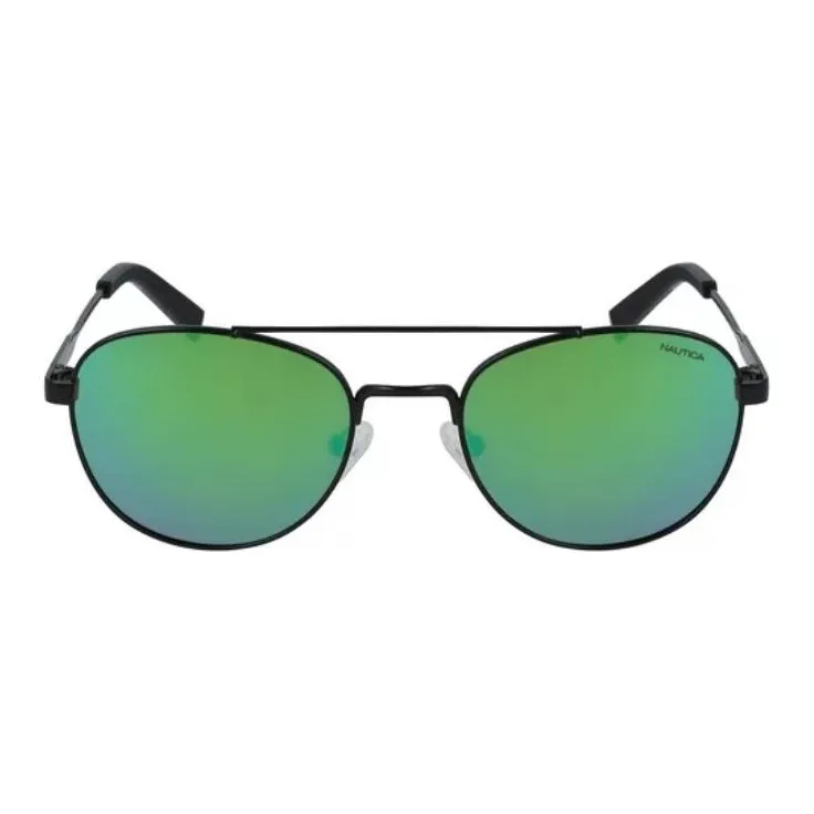 NAUTICA Aviator Sunglasses Men's Black-1