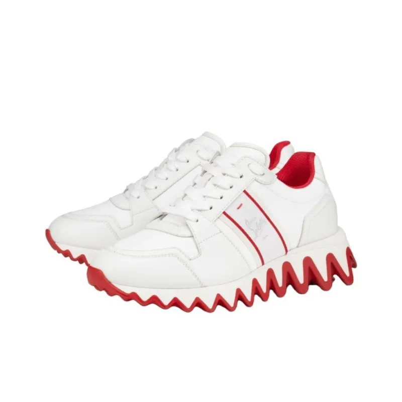 CL LUBOTING Nastroshark Slip Resistant Low Top Casual Shoes Women's White-2