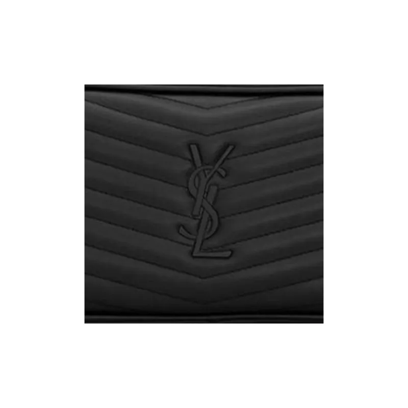 SAINT LAURENT LOU Cow Leather Camera Bags Crossbody Bag Shoulder Bag Women's Black-5