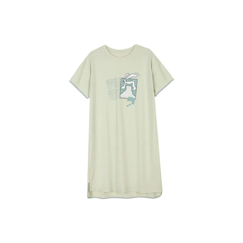 AUTUMNDEER Nightgown Women's Light Green-0