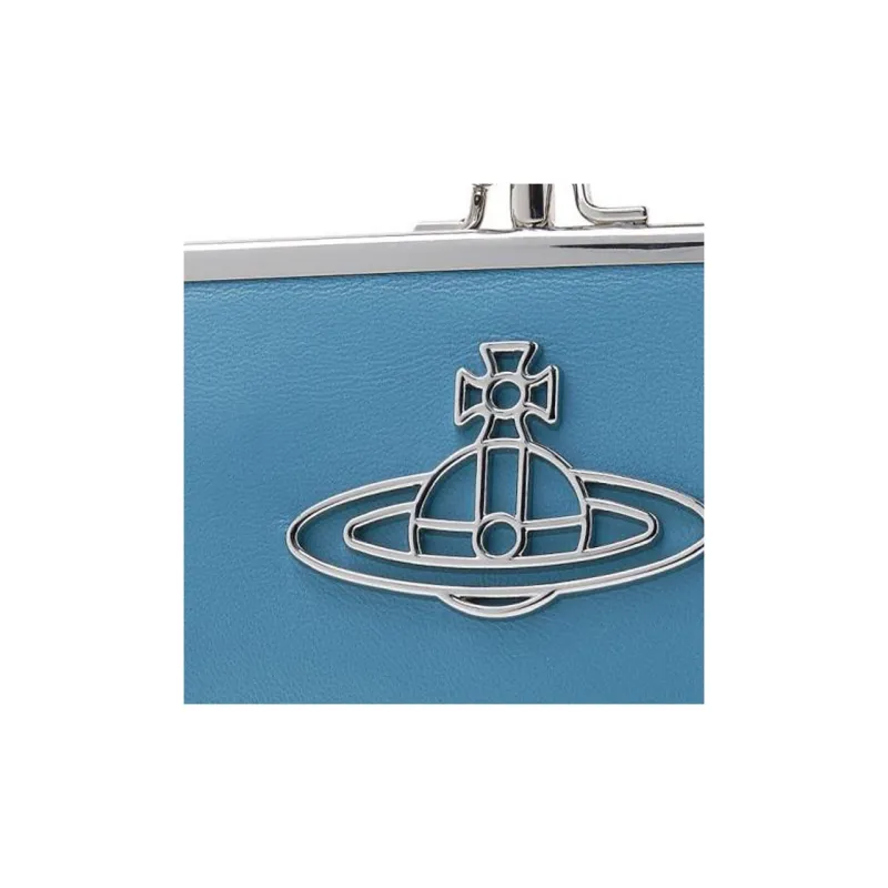 Vivienne Westwood Leather Wallet Women's Blue-9