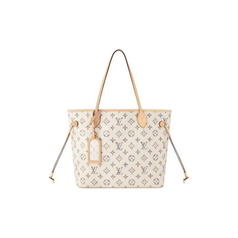 LOUIS VUITTON Neverfull Mm Multicolor Beige-0