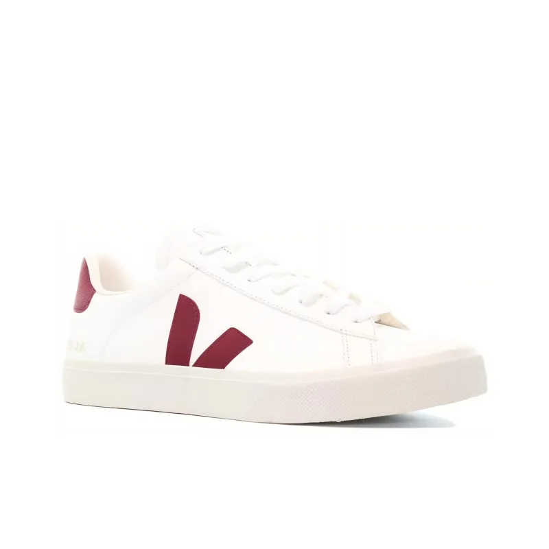 VEJA Campo Leather Lace Up 'White Marsala'-2