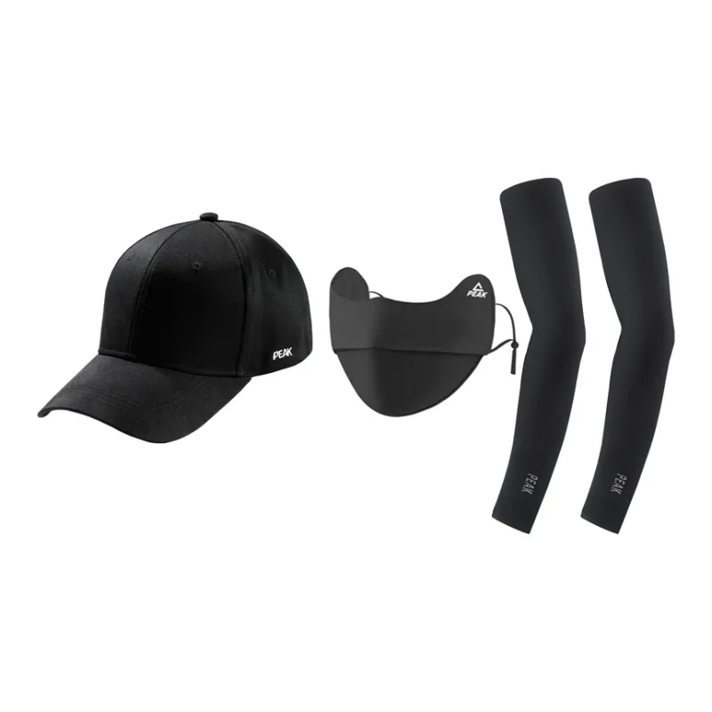 PEAK Cotton Baseball Caps Unisex Black White-6