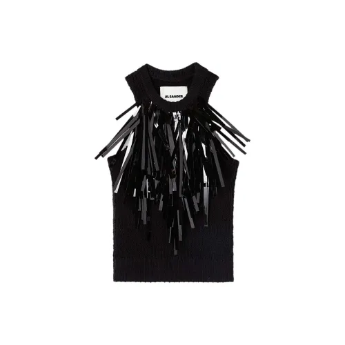 JIL SANDER Fringe-trim Knitted Top