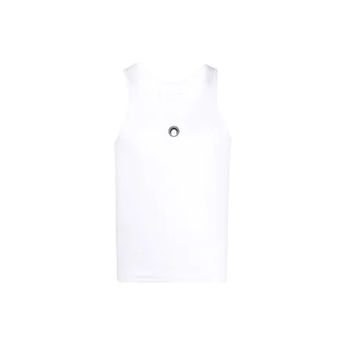 Marine Serre Tank Tops Men White