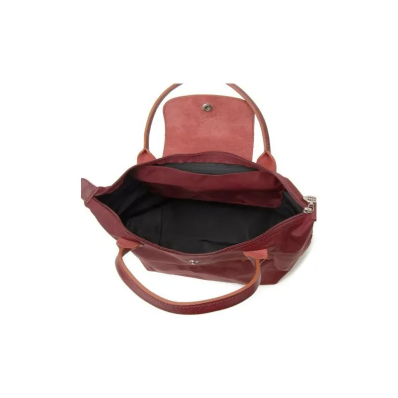 LONGCHAMP Le Pliage Textile Nylon Fabric Handbag Dumpling Bag Shoulder Bag Small Size Women's Fuchsia-2