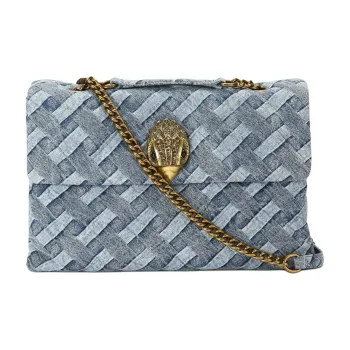 Kurt Geiger London Denim Shoulder Bag Crossbody Bag Extra Large Women's Blue