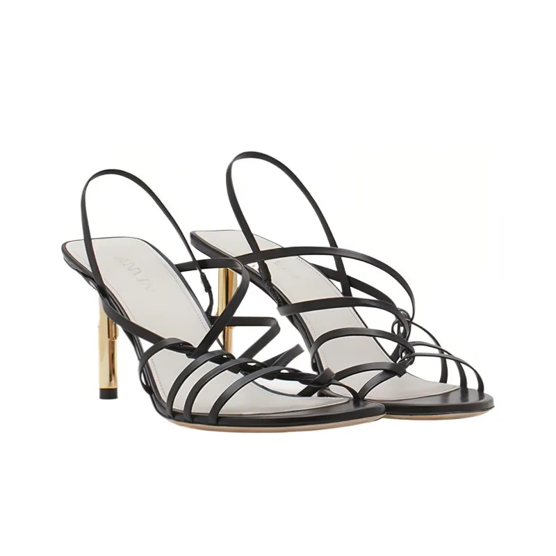 Lanvin Sequence 70mm Leather Sandals-2